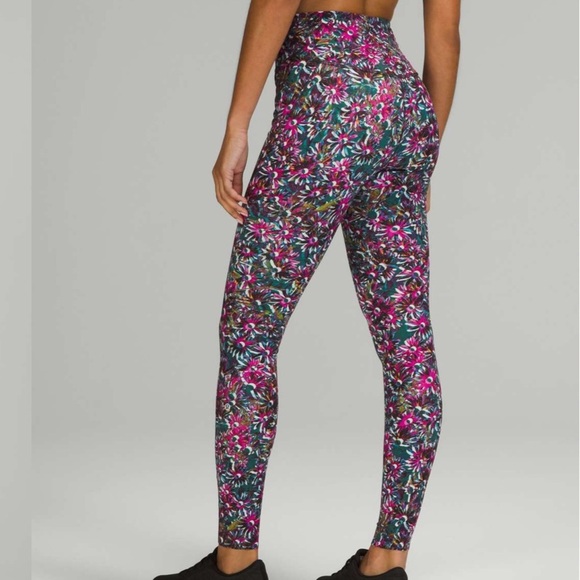 Lululemon Base Pace High-Rise Tight 28" *Brushed Floral Electric Multi - Picture 2 of 11